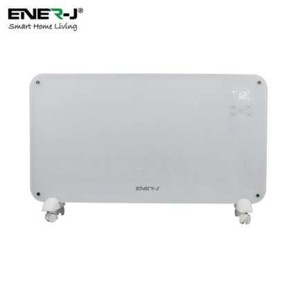 ENER-J WiFi Smart Heater 2000W White Tempered Glass SHA5281X - West Midland Electrics | CCTV & Electrical Wholesaler