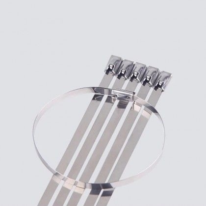 350mm x 4.6mm Stainless Steel Cable Ties 100pk - West Midland Electrics | CCTV & Electrical Wholesaler