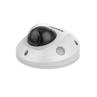 Hikvision AcuSense 4MP mini dome camera with IR & built in microphone White DS-2CD2546G2-IS-2.8mm-C - West Midland Electrics | CCTV & Electrical Wholesaler