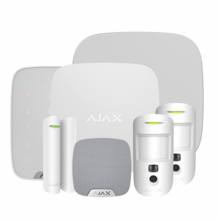 Starter kit for the Ajax security system HUB2KIT3-WHITE-DD - West Midland Electrics | CCTV & Electrical Wholesaler