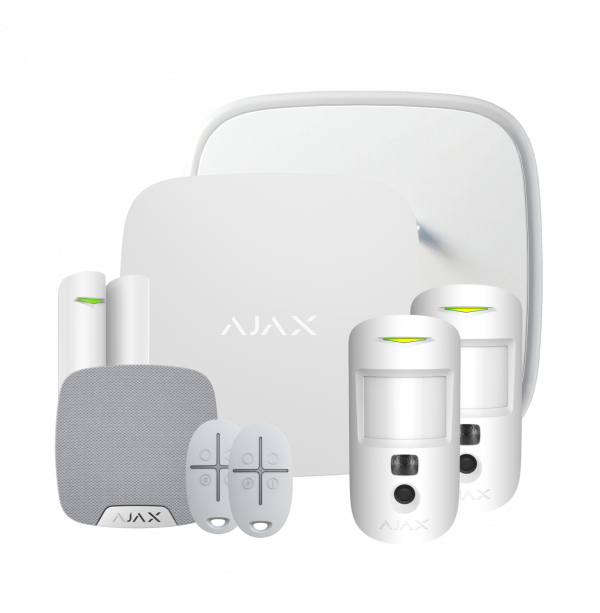 Starter kit for the Ajax security system HUB2KIT-WHITE-DD - West Midland Electrics | CCTV & Electrical Wholesaler