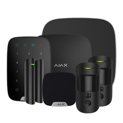 Starter kit for the Ajax security system HUB2KIT3-BLACK-DD - West Midland Electrics | CCTV & Electrical Wholesaler