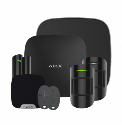 Starter kit for the Ajax security system HUB2KIT1MP-BLACK-DD - West Midland Electrics | CCTV & Electrical Wholesaler