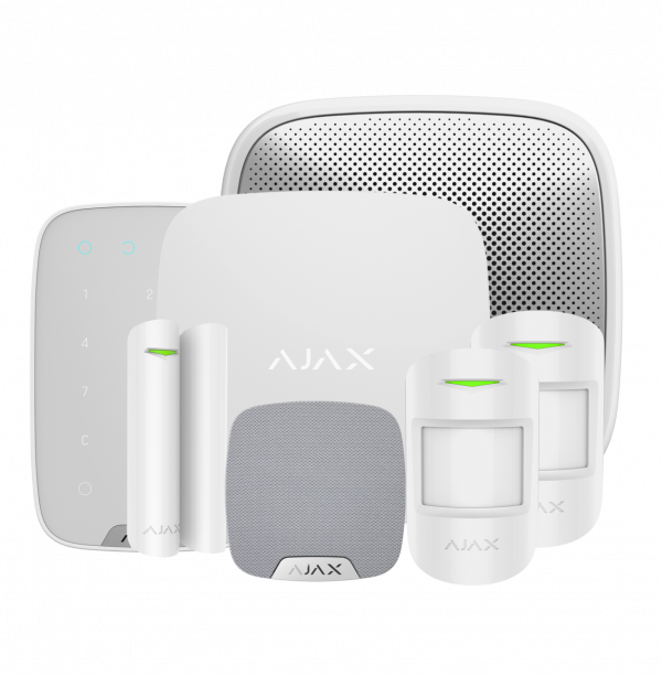 Starter kit for the Ajax security system HUB2KIT3MP-WHITE - West Midland Electrics | CCTV & Electrical Wholesaler