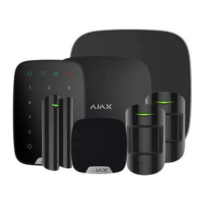 Starter kit for the Ajax security system HUB2KIT3MP-BLACK-DD - West Midland Electrics | CCTV & Electrical Wholesaler