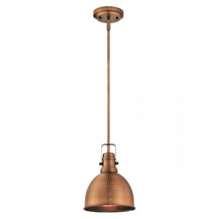 Westinghouse 1 Light Pendant Washed Copper Finish 61038 - West Midland Electrics | CCTV & Electrical Wholesaler