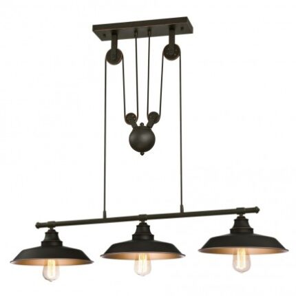 Westinghouse 3 Light Pendant Oil Rubbed Bronze Finish 63325 - West Midland Electrics | CCTV & Electrical Wholesaler