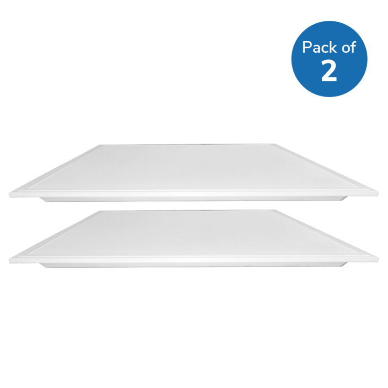 Ener-J 595×595 LED Backlit Panel with UGR<19, 100 Lm/W, No Flicker CE driver, 3 Years Warranty, 4000K E136 (Pack Of 2) - West Midland Electrics | CCTV & Electrical Wholesaler