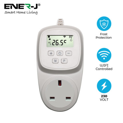 Ener-J Wifi Thermostat for Infrared heating panel with UK Plug, Max 3680W IH1041 - West Midland Electrics | CCTV & Electrical Wholesaler