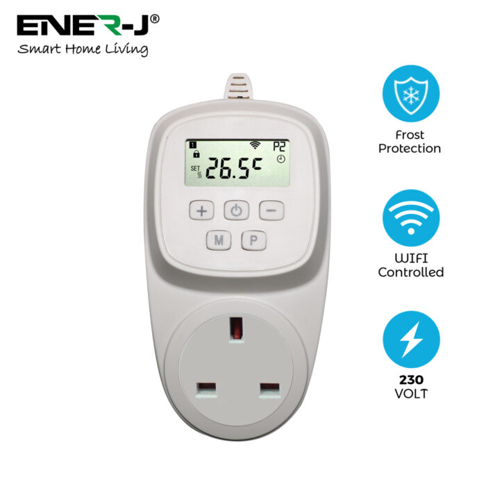 Ener-J Wifi Thermostat for Infrared heating panel with UK Plug, Max 3680W IH1041 - West Midland Electrics | CCTV & Electrical Wholesaler 3