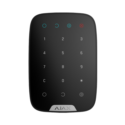 Wireless touch keypad is used for arming/disarming of Ajax security system KeyPad-BLACK - West Midland Electrics | CCTV & Electrical Wholesaler