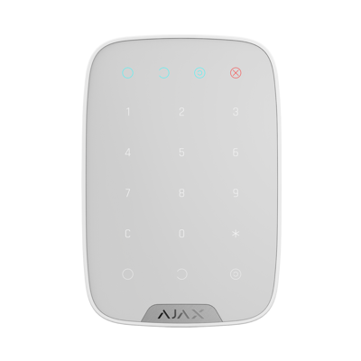 Wireless touch keypad is used for arming/disarming of Ajax security system KeyPad-WHITE - West Midland Electrics | CCTV & Electrical Wholesaler