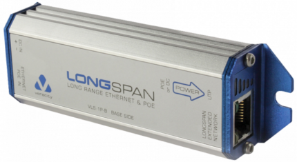 Longspan converter with PoE & extended PoE, Base side Use along side VLS-1P-C LONGSPAN-VLS-1P-B - West Midland Electrics | CCTV & Electrical Wholesaler