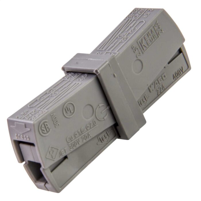 Wago 2 conductor 2.5mm LIGHTING coupler 24A 224-201 - West Midland Electrics | CCTV & Electrical Wholesaler 3